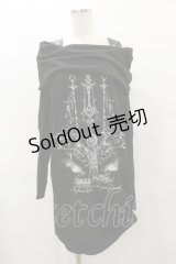 SEX POT ReVeNGe / オフショルロングカットソー  黒 H-25-08-25-1045-SP-TO-KB-ZH