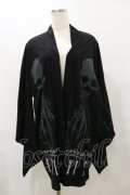 SEX POT ReVeNGe / Skull Ghost Kimono Sleeveカーディガン  ブラック H-25-08-25-1048-SP-TO-KB-ZH