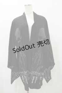 SEX POT ReVeNGe / Skull Ghost Kimono Sleeveカーディガン  ブラック H-25-08-25-1048-SP-TO-KB-ZH