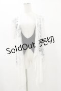 GHOST of HARLEM / レイヤード風ジレ  白×黒 H-25-08-25-1050-GL-TO-KB-ZH
