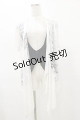 GHOST of HARLEM / レイヤード風ジレ  白×黒 H-25-08-25-1050-GL-TO-KB-ZH