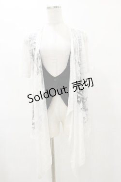 画像1: GHOST of HARLEM / レイヤード風ジレ  白×黒 H-25-08-25-1050-GL-TO-KB-ZH