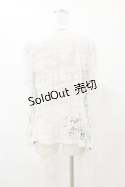 画像2: GHOST of HARLEM / レイヤード風ジレ  白×黒 H-25-08-25-1050-GL-TO-KB-ZH