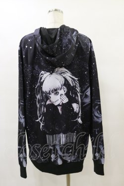 画像2: NieR Clothing / 総柄ZIPパーカー F 黒 H-25-08-25-1008-PU-TO-KB-ZH