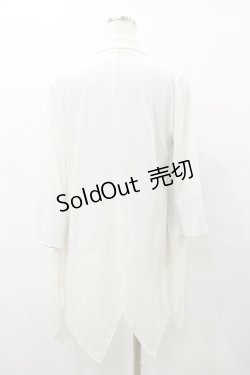 画像2: ALGONQUINS / レイヤード風レース切替カットソー  白×黒 H-25-08-25-1058-AL-TO-KB-ZH