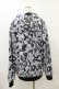 画像2: NieR Clothing / ふわもこ総柄ZIP PARKA F グレー H-25-08-25-1009-PU-TO-KB-ZH (2)