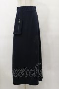 Rozen Kavalier / スリットZIPロングスカート  ネイビー H-25-08-25-1072-OO-SK-KB-ZH