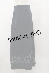 Rozen Kavalier / スリットZIPロングスカート  ネイビー H-25-08-25-1072-OO-SK-KB-ZH