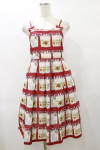 Emily Temple cute / 復刻JAM瓶キャミワンピース  レッド H-25-08-25-1078-ET-OP-KB-ZH