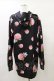 画像2: NieR Clothing / 総柄ZIPパーカー  黒 H-25-08-25-1012-PU-TO-KB-ZH (2)