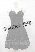 PEACE NOW / フリルティアードワンピース  黒 H-25-08-25-1081-PU-OP-KB-ZH