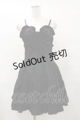 PEACE NOW / フリルティアードワンピース  黒 H-25-08-25-1081-PU-OP-KB-ZH