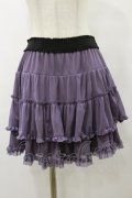 axes femme / ティアードミニスカート  パープル H-25-08-25-1083-AX-SK-KB-ZH