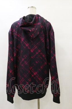 画像2: NieR Clothing / 総柄ZIPパーカー  黒 H-25-08-25-1013-PU-TO-KB-ZH