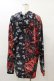 画像2: NieR Clothing / プリント切替プルパーカー  黒×赤 H-25-08-25-1017-PU-TO-KB-ZH (2)