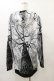 画像2: NieR Clothing / 総柄ZIPパーカー F 白 H-25-08-25-1018-PU-TO-KB-ZH (2)