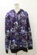 画像1: NieR Clothing / 総柄ZIPパーカー F 紫 H-25-08-25-1019-PU-TO-KB-ZH (1)
