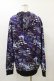 画像2: NieR Clothing / 総柄ZIPパーカー F 紫 H-25-08-25-1019-PU-TO-KB-ZH (2)