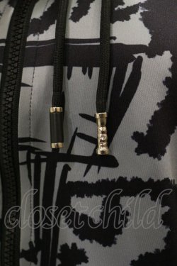 画像3: NieR Clothing / 総柄ZIPパーカー F グレー H-25-08-25-1020-PU-TO-KB-ZH