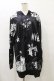 画像1: NieR Clothing / 総柄ZIPパーカー  黒 H-25-08-25-1025-PU-TO-KB-ZH (1)