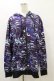 画像1: NieR Clothing / 総柄ZIPパーカー  黒 H-25-08-25-1026-PU-TO-KB-ZH (1)