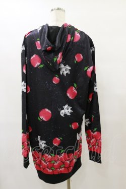 画像2: NieR Clothing / 総柄ZIPパーカー F 黒 H-25-08-25-1027-PU-TO-KB-ZH