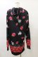 画像2: NieR Clothing / 総柄ZIPパーカー F 黒 H-25-08-25-1027-PU-TO-KB-ZH (2)