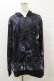 画像1: NieR Clothing / 総柄ZIPパーカー F 黒 H-25-08-25-1004-PU-TO-KB-ZH (1)