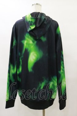 画像2: NieR Clothing / 総柄ZIPパーカー F 黒 H-25-08-25-1028-PU-TO-KB-ZH