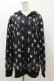 画像1: NieR Clothing / 総柄ZIPパーカー  黒 H-25-08-25-1029-PU-TO-KB-ZH (1)