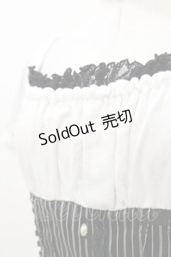 画像3: FRILL / ストライプ切替カットソー  白×黒 H-25-08-25-1041-HN-TO-KB-ZH