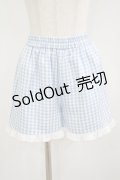 Ank Rouge / ギンガムキュロット M サックス H-25-08-26-1029-CA-PA-NS-ZH