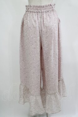画像3: Ank Rouge / 花柄シフォンワイドパンツ M ピンク H-25-08-26-1035-CA-PA-NS-ZH