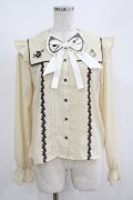axes femme POETIQUE / ドリーミーメルヘン柄刺繍ブラウス/Disney M 生成り H-25-08-26-1040-AX-BL-NS-ZH