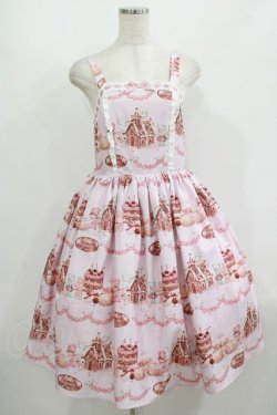 画像1: axes femme kawaii / お菓子の家柄ジャンスカ M ピンク H-25-08-26-1005-AX-OP-NS-ZH