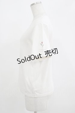 画像2: Honey Cinnamon / ロゴ刺繍Tシャツ Free ピンク H-25-08-26-1050-LO-TS-NS-ZH