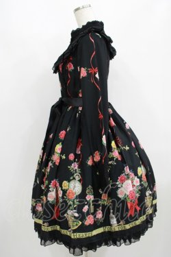 画像2: LIEF / Roses for the queen of heartsワンピース M ブラック H-25-08-26-1001-LO-OP-NS-ZH