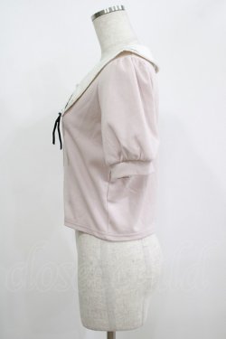 画像2: Ank Rouge / 衿先リボンカーディガン M ピンク H-25-08-26-1053-CA-TO-NS-ZH