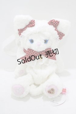 画像2: BABY,THE STARS SHINE BRIGHT / ねこくみゃポシェット  オフ白/レッド H-25-08-26-1062-BA-BG-NS-ZH