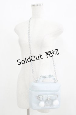 画像1: Ank Rouge / バニティバッグ  ブルー H-25-08-26-1064-CA-BG-NS-ZH