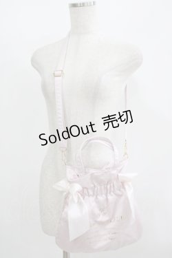 画像1: Maison de FLEUR / ダブルリボン2Wayトートバッグ  ピンク H-25-08-26-1065-LO-BG-NS-ZH