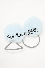 Jamie エーエヌケー / ぽんぽんヘアゴムSet  ブルー H-25-08-26-1068-LO-AC-NS-ZH