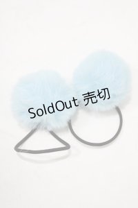 Jamie エーエヌケー / ぽんぽんヘアゴムSet  ブルー H-25-08-26-1068-LO-AC-NS-ZH