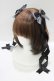 画像1: LOTUS ribbon / ツインリボンバレッタ  グレー/ブラック H-25-08-26-1069-EL-AC-NS-ZH (1)