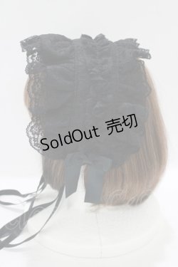 画像2: metamorphose / 総レースブリム付ヘッドドレス  ブラック H-25-08-26-1070-ME-AC-NS-ZH