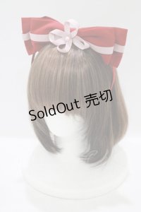 To Alice / リボンカチューシャ  レッド H-25-08-26-1072-LO-AC-NS-ZH