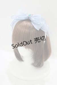 Ank Rouge / オーガンジーリボンパールカチューシャ  ブルー H-25-08-26-1073-CA-AC-NS-ZH