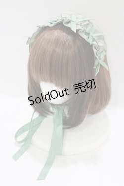 画像1: Chalmiere / フリルヘッドドレス  グリーン H-25-08-26-1076-PU-AC-NS-ZH