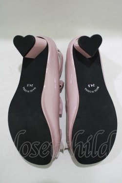 画像4: DearMyLoveEmily / ハートヒールトリプルリボンシューズ 24.5cm ピンクエナメル H-25-08-26-1079-PU-SH-NS-ZH