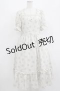 m petit by misako / AOKハナガラスクエアワンピース M 生成り H-25-08-26-1010-LO-OP-NS-ZH